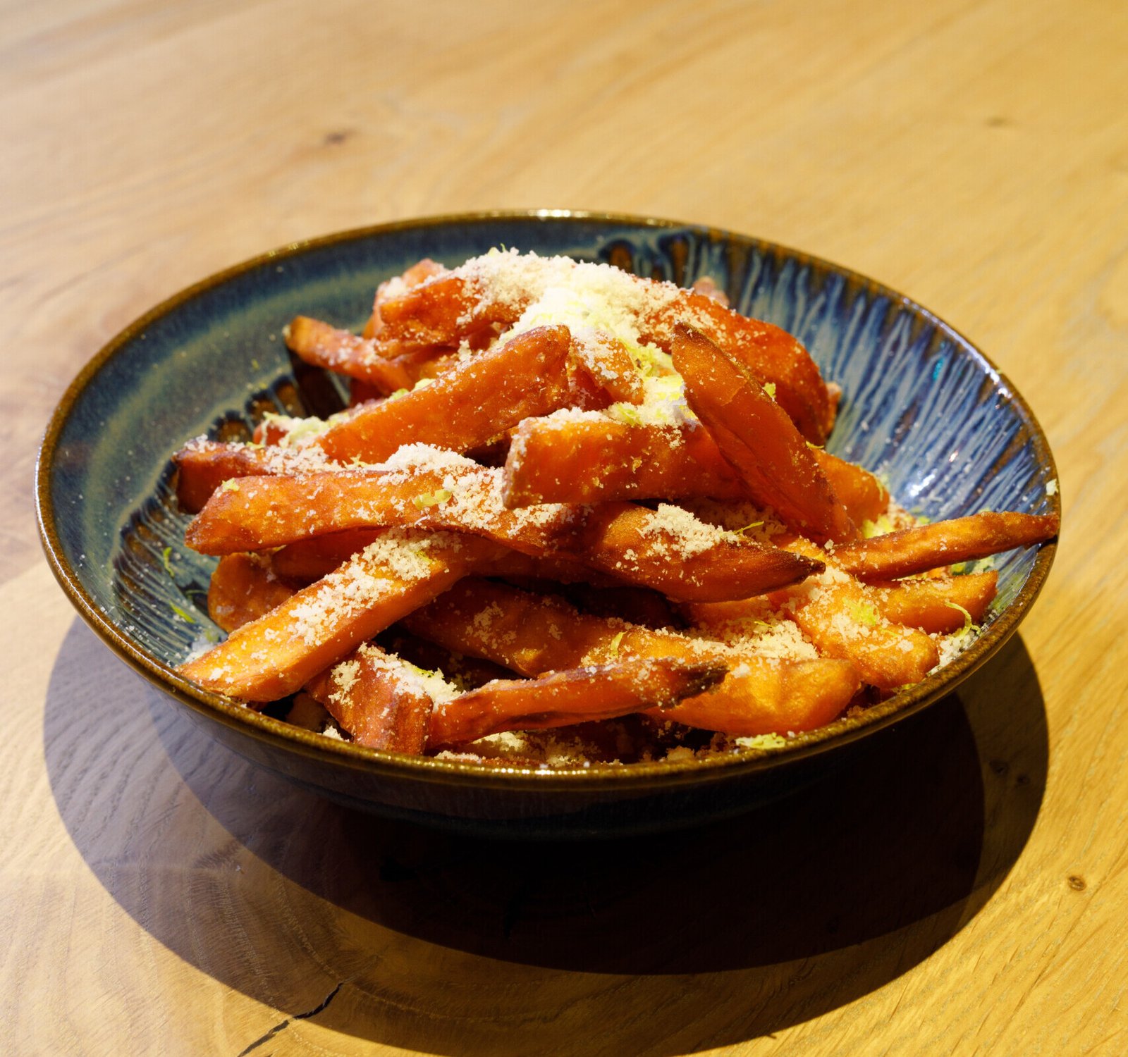 SWEET POTATOES WITH PARMESAN AND LIME